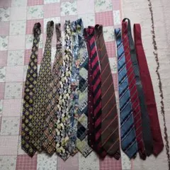 昭和レトロネクタイセット 多色デザイン 13本まとめ売り