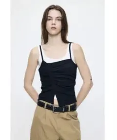 『moussy』ダブルレイヤーシアータンク　キャミソールのサムネイル