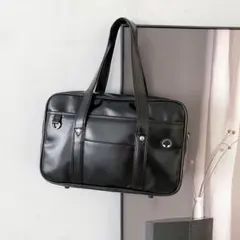 【新品】スクールバッグ ブラック 通学カバン スクバ 黒 学生カバン 通学バッグ