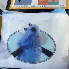 サンキューマート　パペットスンスン　エコバッグ　ホワイト　集合絵