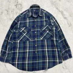 GAP ギャップ　ネルシャツ　チェック柄　XL レディース