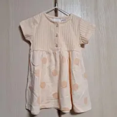 【新品】ZARA BABY ザラベイビー オレンジドット半袖ワンピース 74のサムネイル
