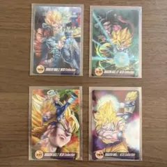 ドラゴンボール W3Dコレクション カード 4枚セット孫悟空 ゴジータ ベジット
