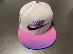 NIKE キャップ グレー×パープル グラデーション