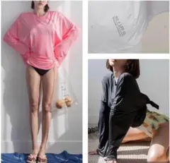 ラッシュガード　レディース　日焼け防止　水着　UVケア　ママウェア　体型カバー