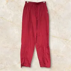 Landau レッド カジュアルパンツ 【L】ウエストゴムリラックスズボン9
