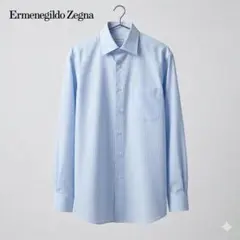 Ermenegildo Zegnaストライプドレスシャツ コットン100% 39のサムネイル