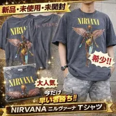 Tシャツ Nirvana ニルヴァーナ 新品 プリントバンド ロック系　男女兼用