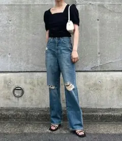 MOUSSY パフスリーブ ギャザー トップス♡