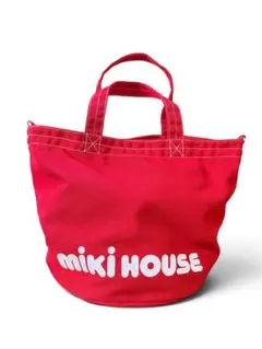 MIKI HOUSE ミキハウス バケツ型トートバッグ レッド - メルカリ