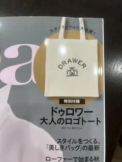 Drawer × éclat 大人のロゴトートバッグ　エクラ10月号付録
