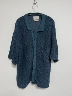 YOKE ダークグリーン ニットシャツのサムネイル