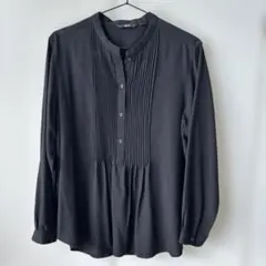 長袖シャツ ブラック　ユニクロ