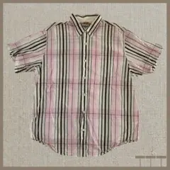 【ティンバーランド】半袖シャツ XXL ピンク チェック ビッグ 【F426】のサムネイル