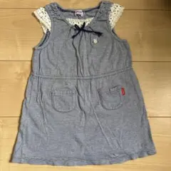 ミキハウス ワンピース チュニック ボーダー ウサギ柄