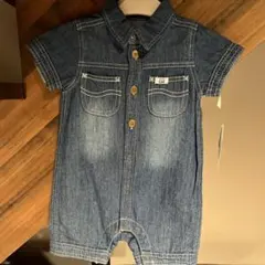 【新品未使用タグ付き】 サイズ80 Lee デニム生地　半袖ロンパース