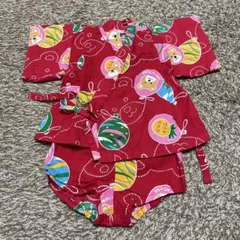 mikiHOUSE 赤 甚平 80cm