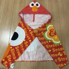 Sesame Street Elmo フード付きタオル　エルモのサムネイル