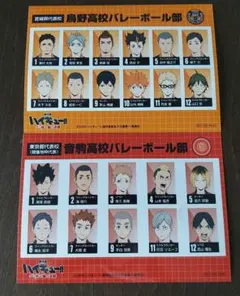 劇場版　ハイキュー　ゴミ捨て場の決戦　入場者特典　第6弾　音駒烏野セット