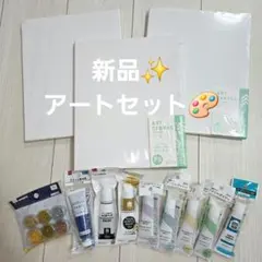 ファーストアート アクリル絵の具 セット F3キャンバス 3枚のサムネイル