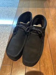 Clarks ワラビー　ブラック スエード