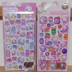 2つセット　ハローキティ⑧　立体シール　ボンボンドロップシール　ウォーターシール