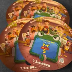 ディズニー ピクサー うちわ 4枚セット モアナ トイストーリー5