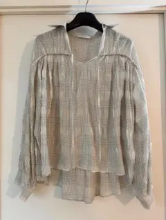 miesrohe シアーブラウス チェックのサムネイル