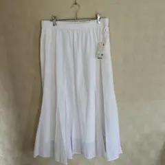 新品　タグ付　未使用　ユニクロ　UNIQLO ボトムス　スカート　ホワイト