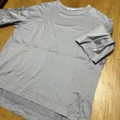 ユニクロ+J グレー　スピーマコットン　Tシャツ　L