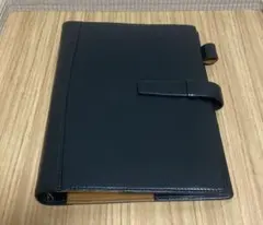 本革システム手帳　深緑色　A5