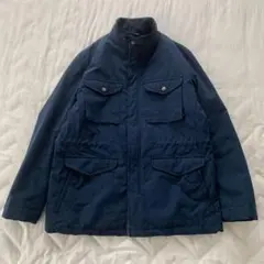 DoCLASSE 中綿ジャケット ネイビー アウター XL カジュアル ブルゾン