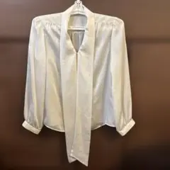 Green label relaxing リボンタイ付きシフォンブラウスのサムネイル