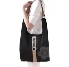 MARY QUANT エコバッグ ブラック　マリークァント　即発送可能のサムネイル