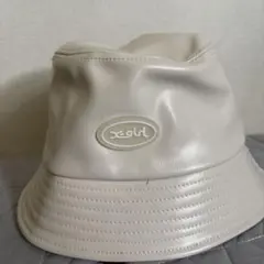 x-girl バケットハット クリーム色