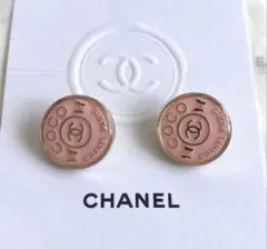 バタフライピンクゴールドボタン　ヴィンテージ　アンティーク　シャネル