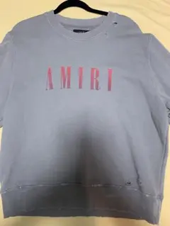 AMIRI グレー トレーナー ロゴプリント