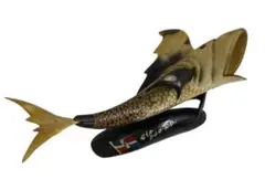 ヴィンテージ　水牛の角　魚　置物　オブジェ　25イ117のサムネイル