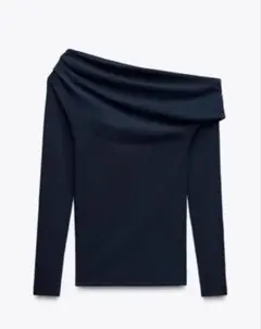 ZARA ワンショルダー オフショルダー トップス