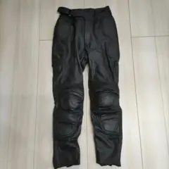 SRP Lサイズ レザーライディングパンツ メンズ 黒 本革 ライダース