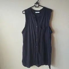 ベスト　ジレ　韓国　重ね着　コットン