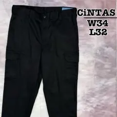 CiNTAS　カーゴパンツ　ワーク　ブラック　黒　W34 L32　USA古着のサムネイル