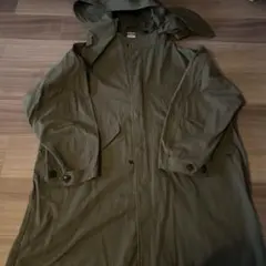 ARMY TWELLフーデッド モッズコート カーキ