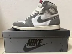 NIKE AJ1 Retro High OGBlackandSmokeGrey