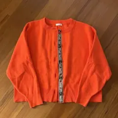 studio CLIP オレンジ 長袖カーディガン