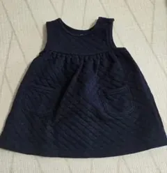 Baby Gap ネイビー キルティング ワンピース 6-12ヶ月