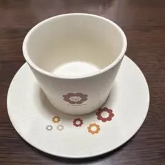 ミスタードーナツ　PONDELION 花柄皿とカップセット