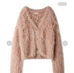 シャギーニットカーディガン カーディガン