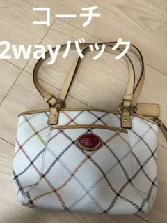 最終値下げ！3/16までコーチ チェック柄 ショルダーバッグ