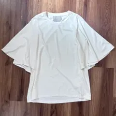 【美品】UNFILO 接触冷感 フレアスリーブTシャツ ウォッシャブル XLのサムネイル
